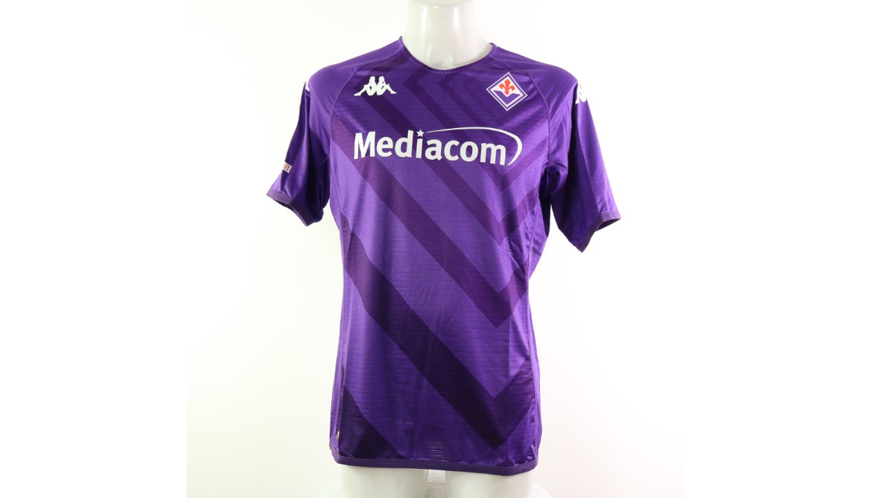 Jovic's Match Shirt, Empoli-Fiorentina 2022 - Signed by the Squad -  CharityStars