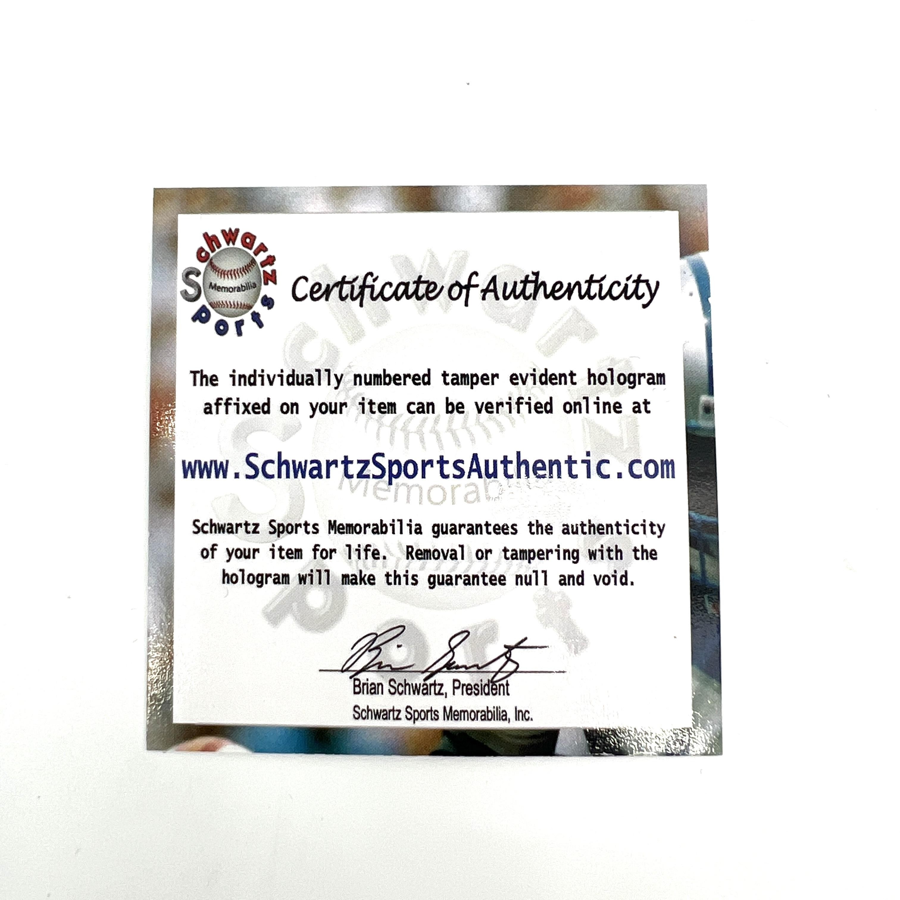 Schwartz Sports Memorabilia – Authentic Sports and Celebrity Memorabilia