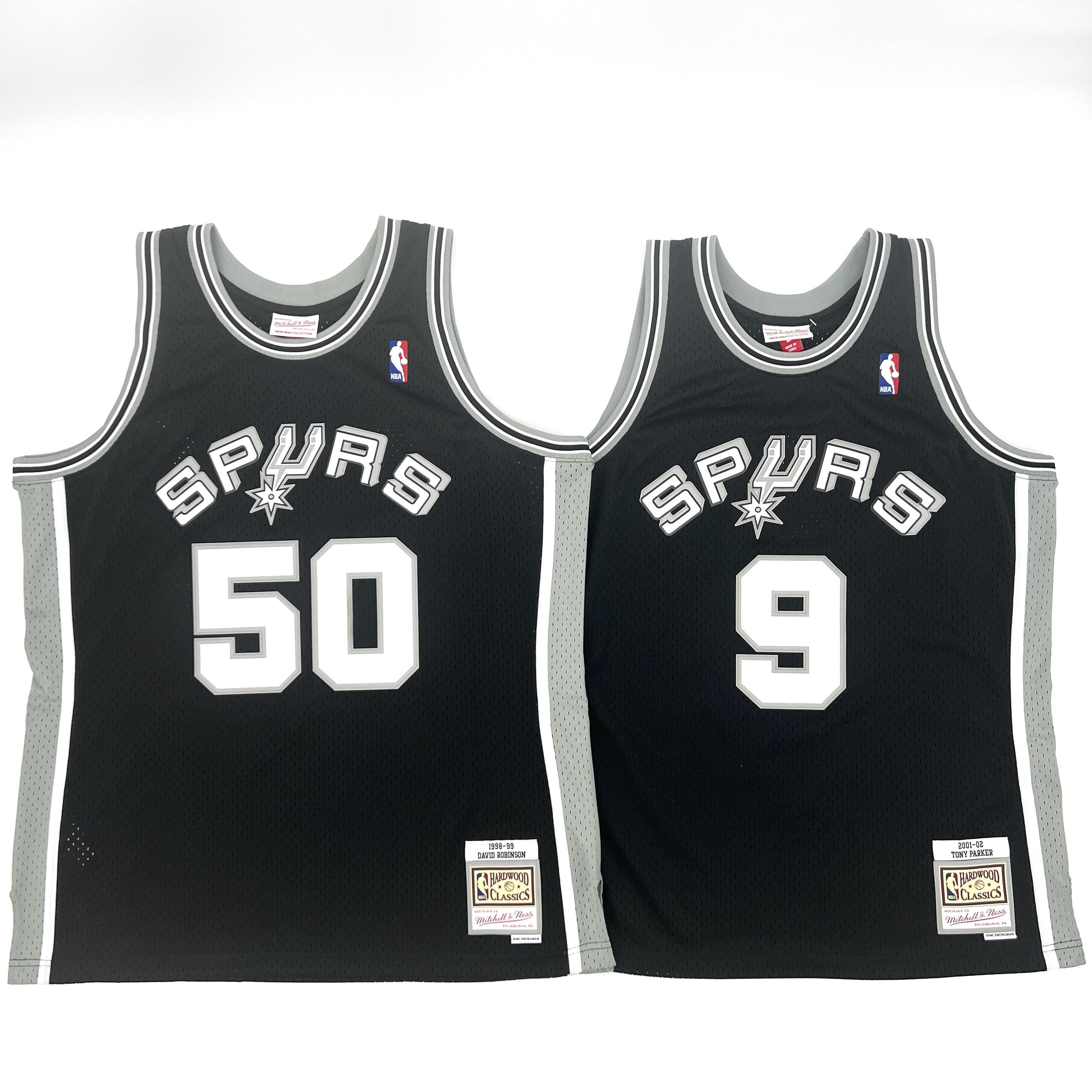 Mitchell & Ness David Robinson 1998-99 San Antonio Spurs Black Swingman Jersey