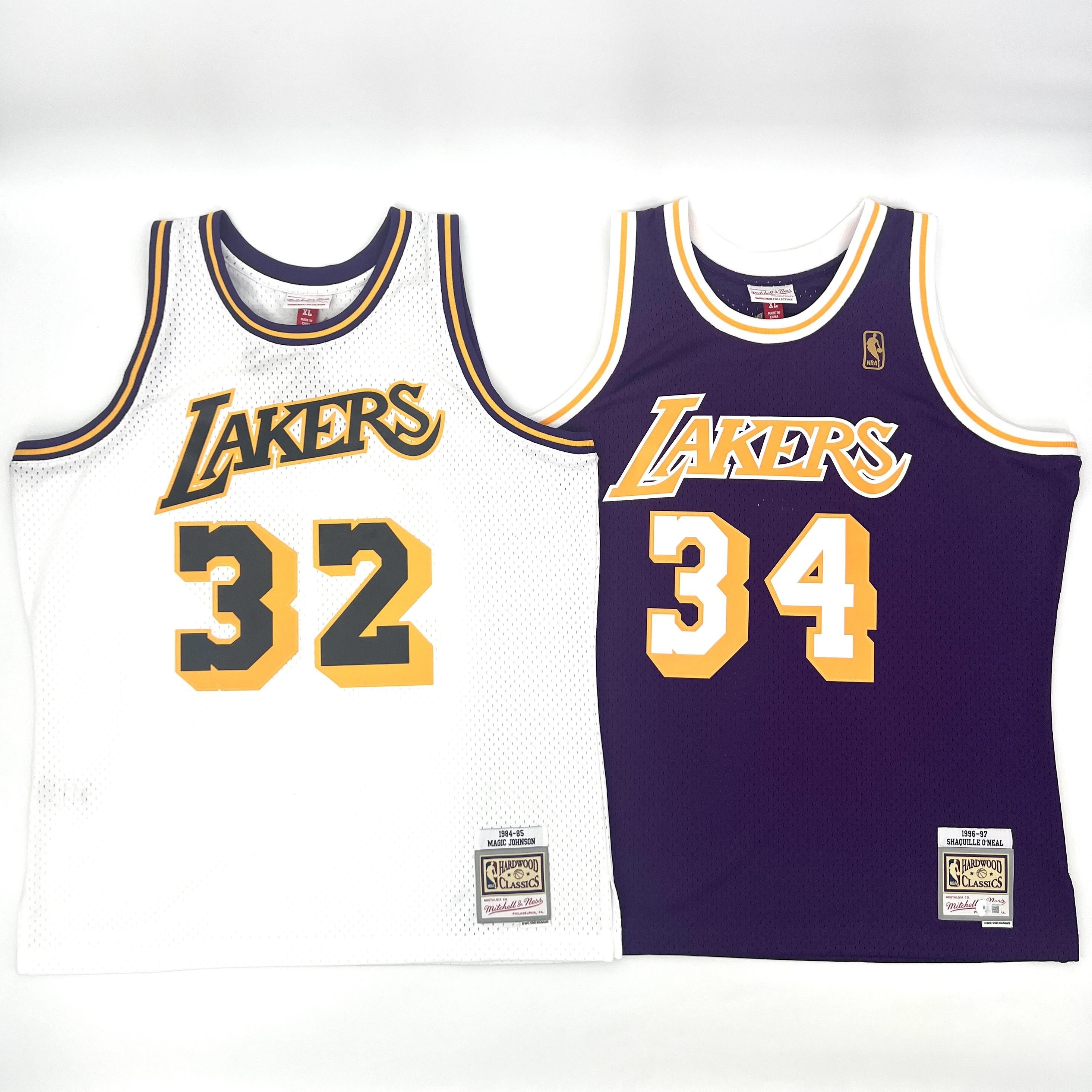Magic Johnson Brand New Dual Color Lakers Jersey - Jerseys