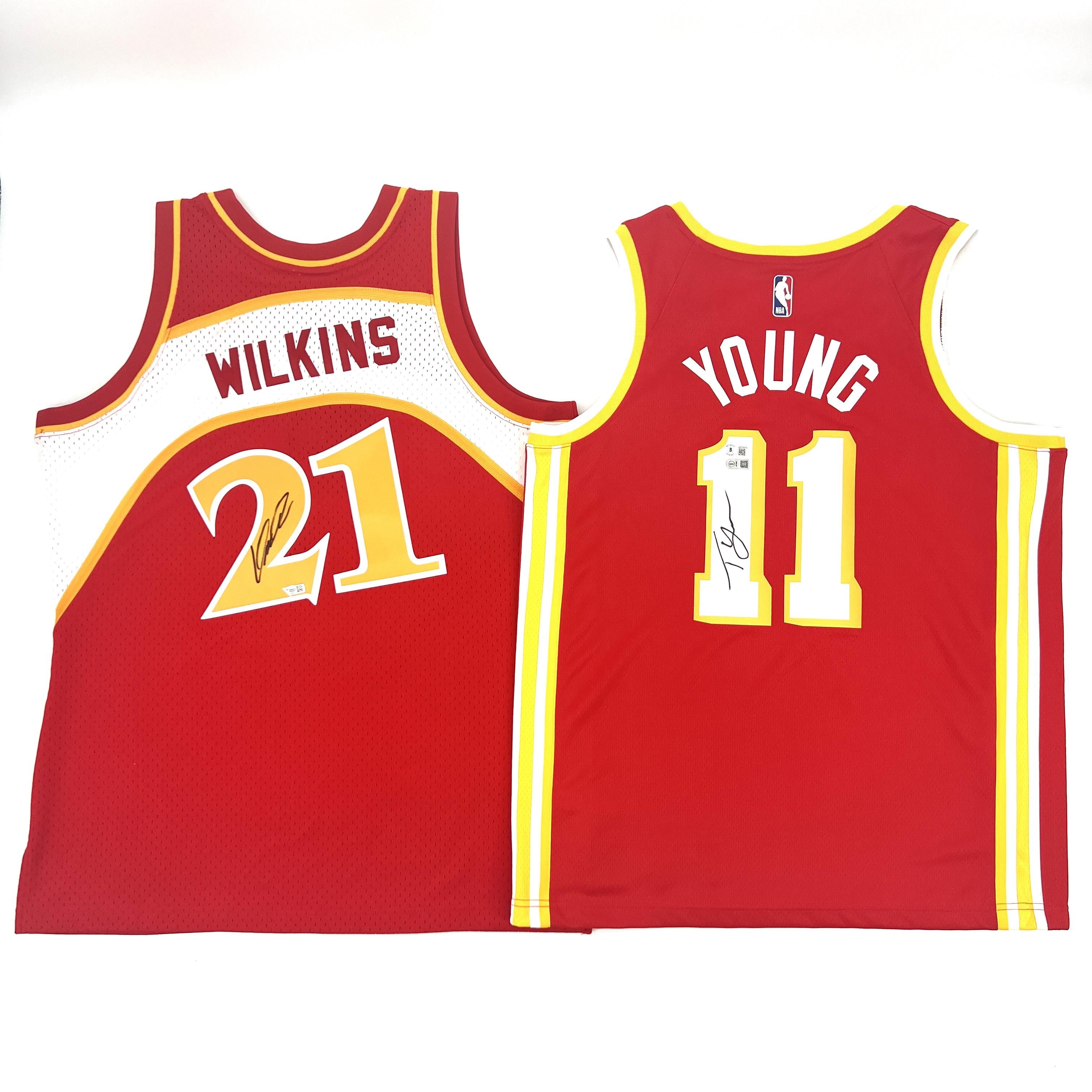 Dominique Wilkins and Trae Young Signed Mitchell&Ness Atlanta Hawks Jerseys  - CharityStars