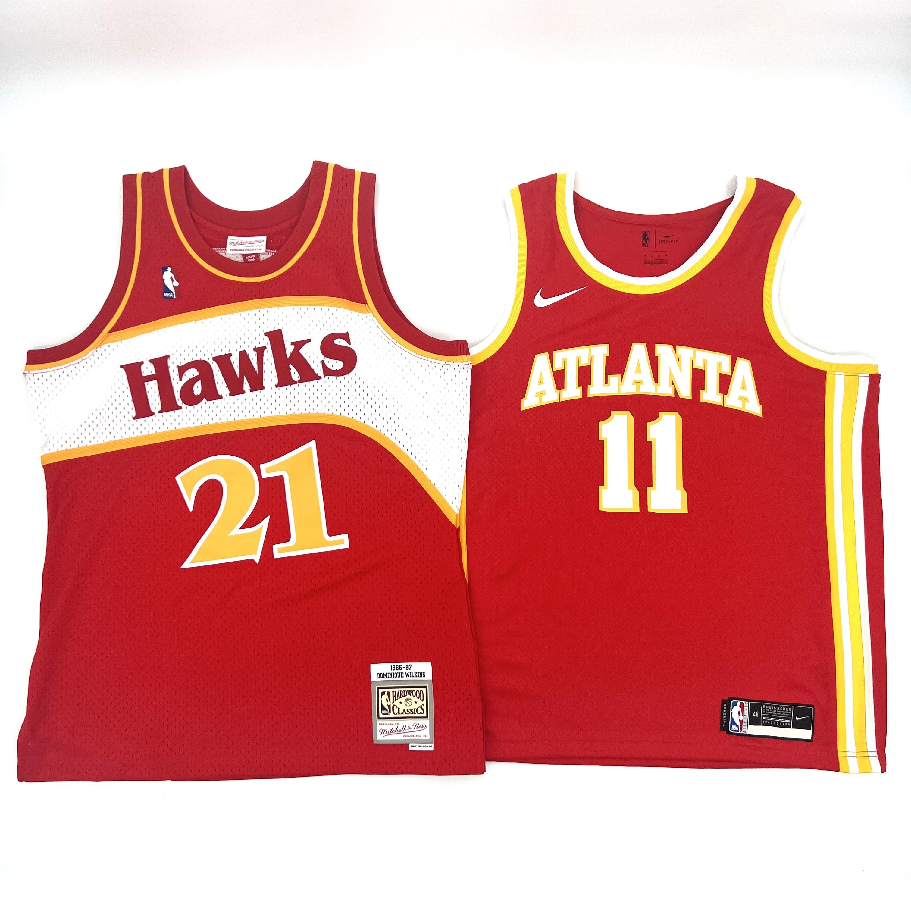 Dominique Wilkins and Trae Young Signed Mitchell&Ness Atlanta