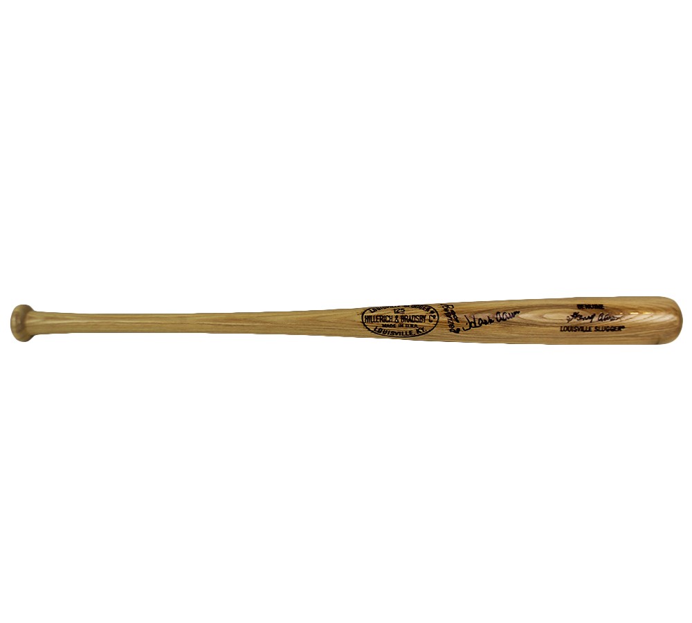 Sold at Auction: HANK AARON LOUISVILLE SLUGGER BASEBALL BAT