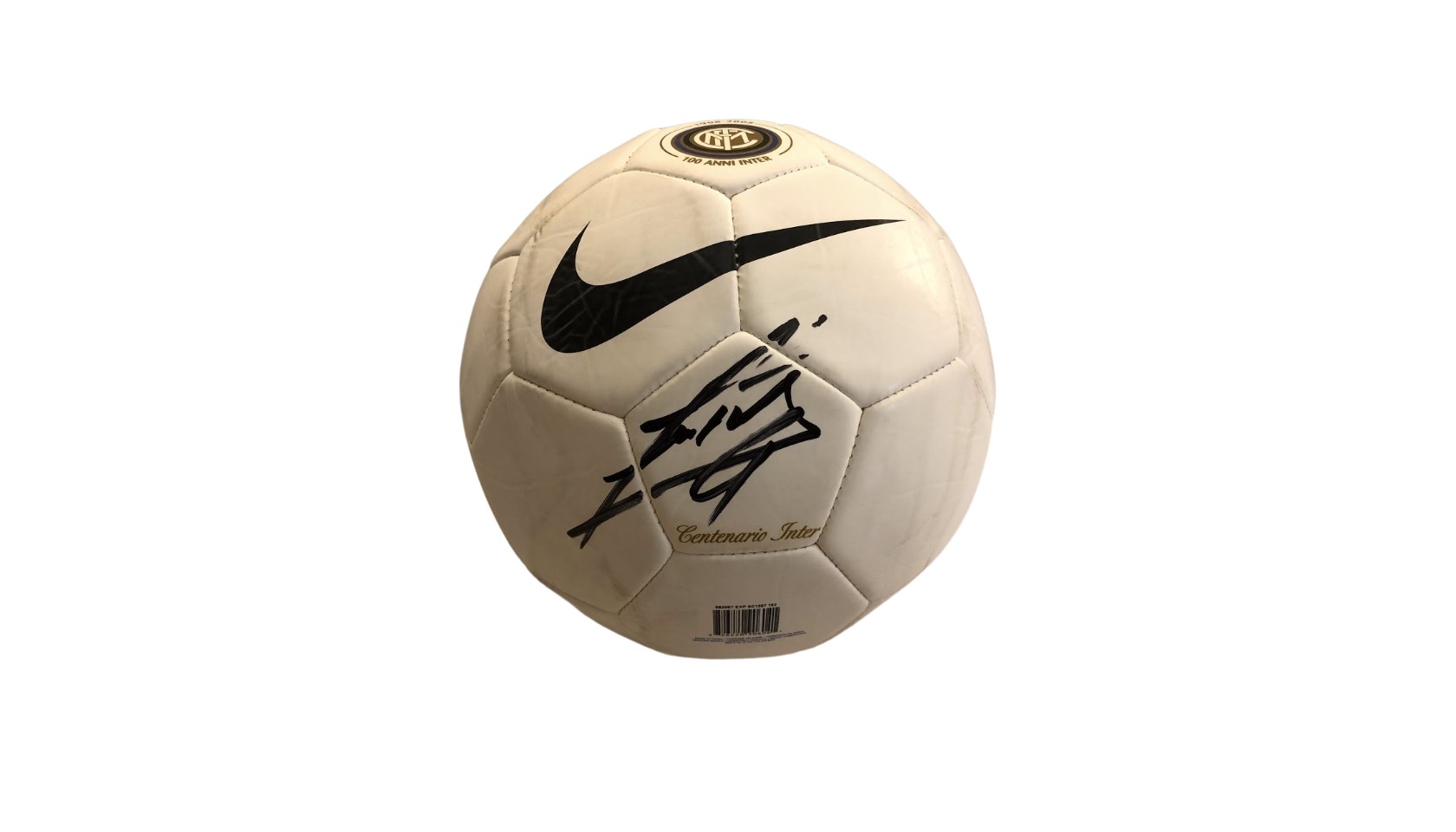 Pallone ufficiale Centenario Inter, 2007/08 - Autografato da Javier Zanetti  - CharityStars