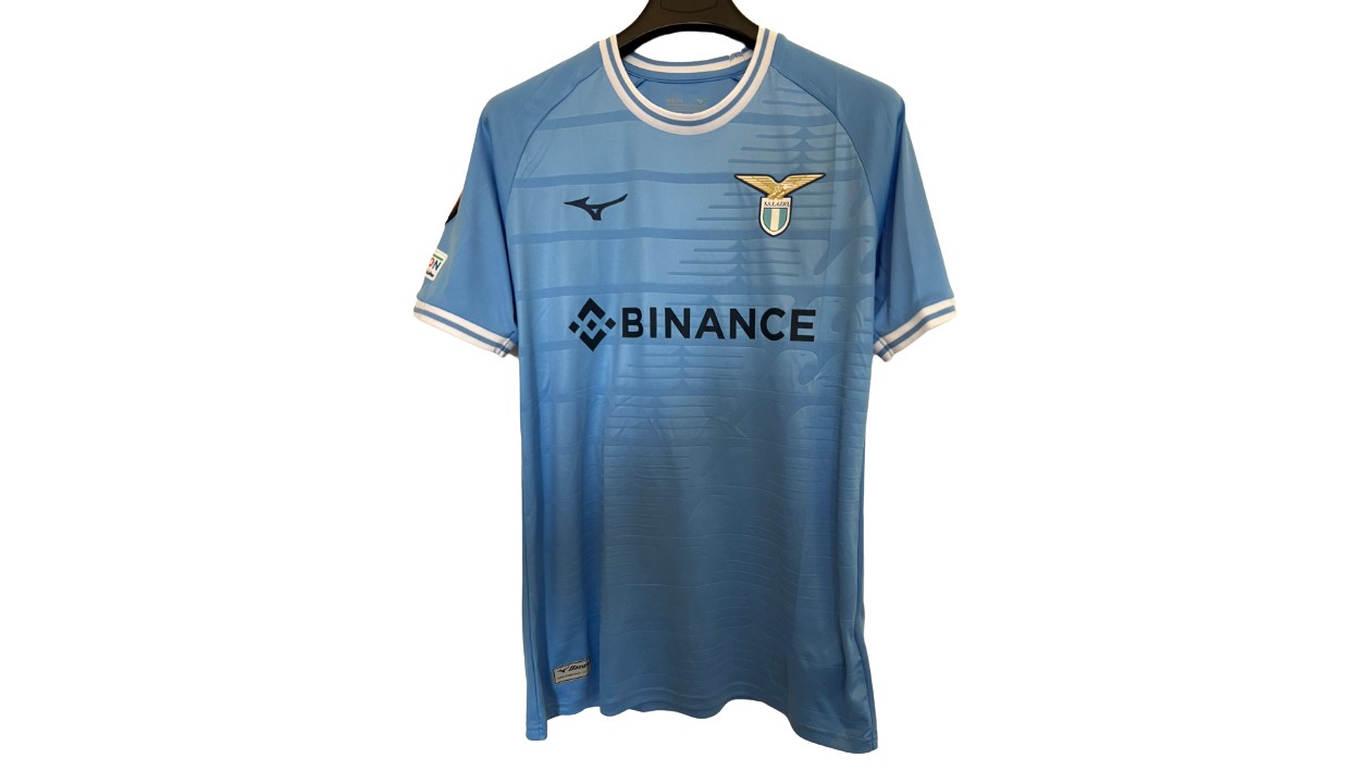 Romagnoli's Lazio Match Shirt, EL 2022/23 - CharityStars