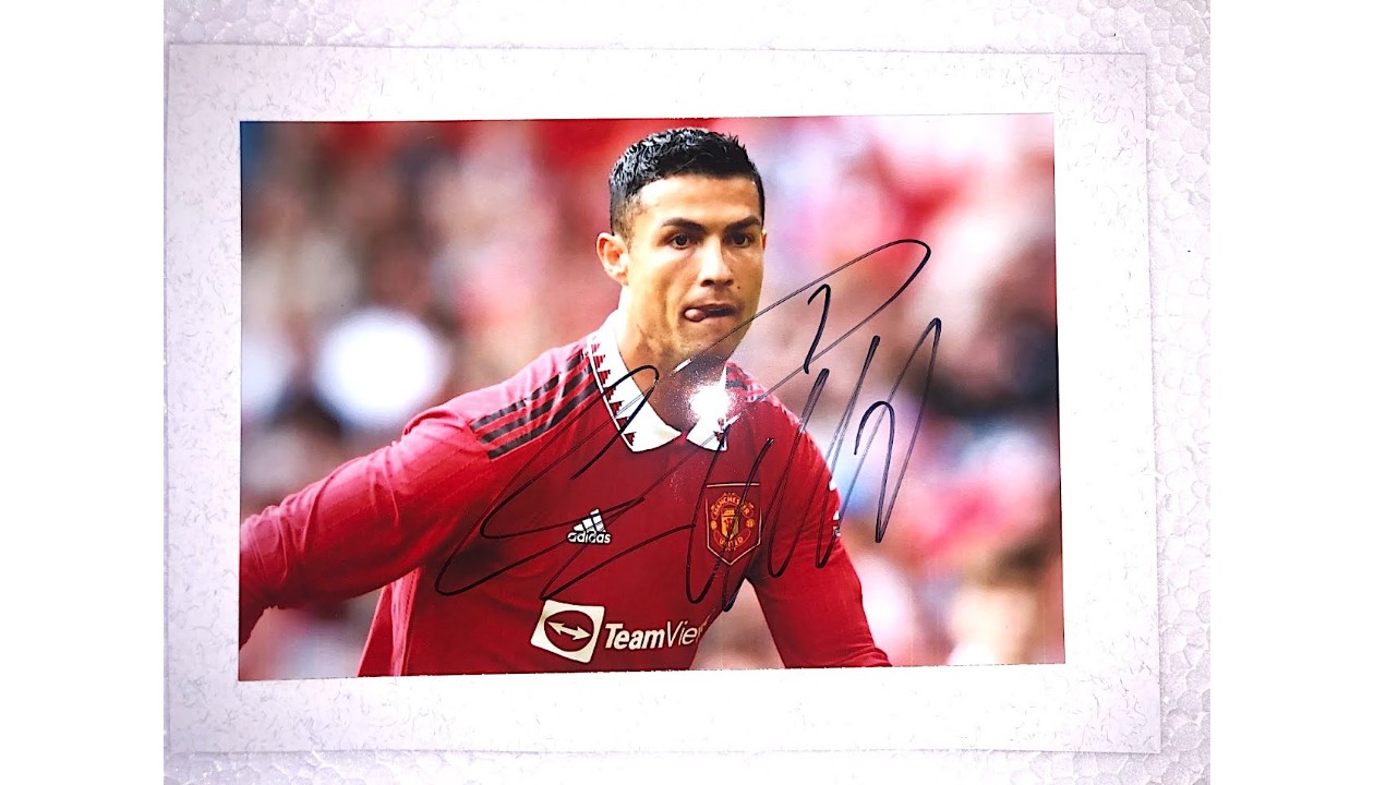 CR7 Museu Ballon d'Or + Cristiano Ronaldo Signed Photograph - CharityStars