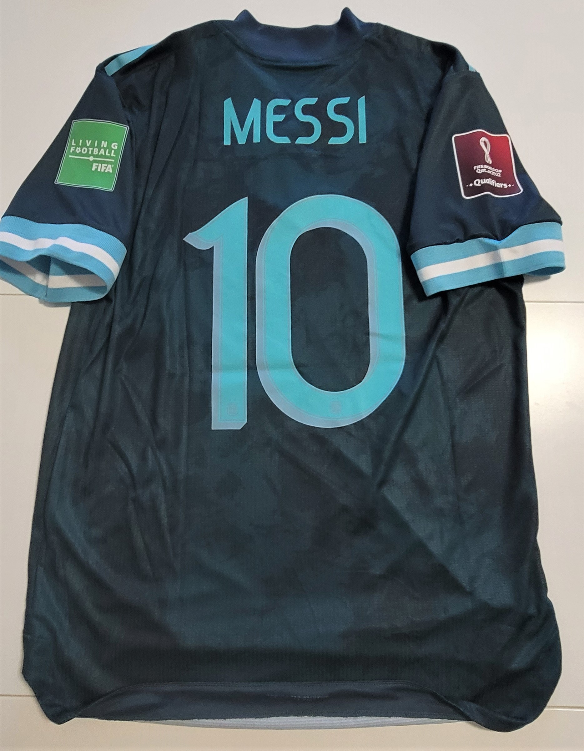 Messi's Signed Match Shirt, Argentina vs Peru 2021 - CharityStars