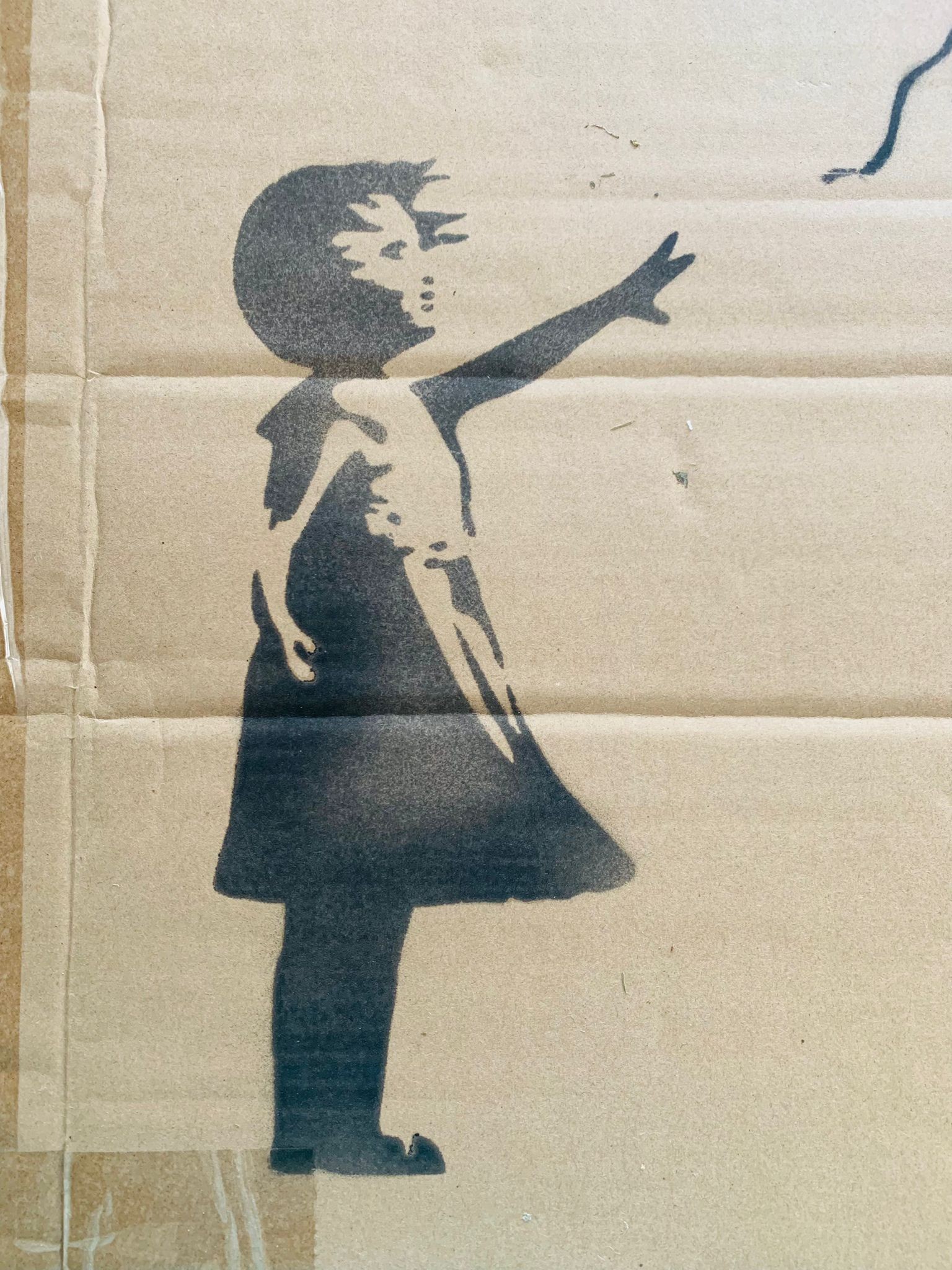 'Girl With Balloon' Cardboard - Dismaland Souvenir