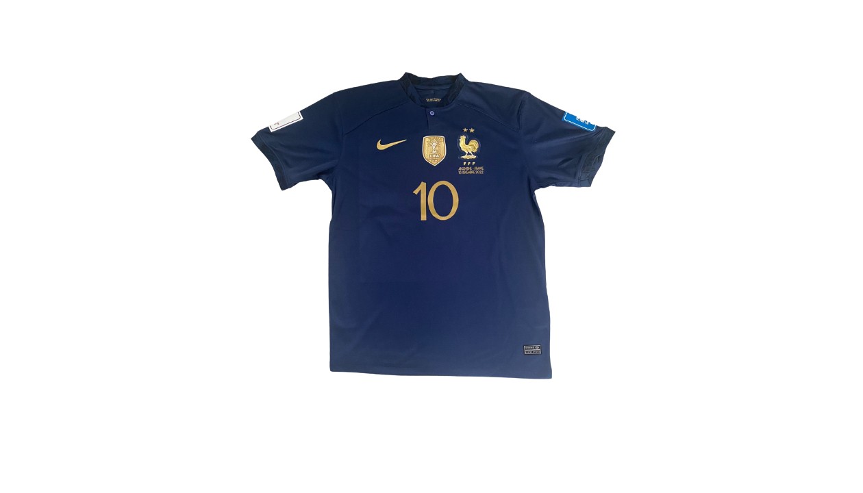 Flocage Officiel Équipe De France 2022/2024 - MBappé - Monblason - Fabriqué En France