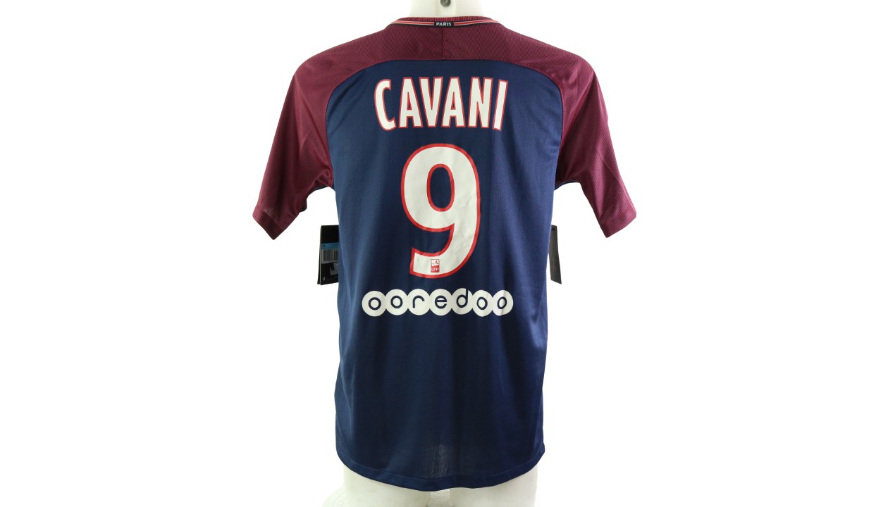 Cavani's PSG Match Shirt, 2017/18 - CharityStars