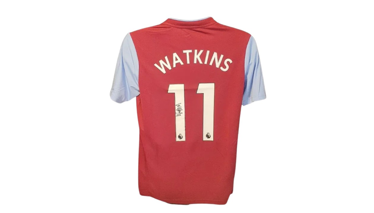 Ollie Watkins' Aston Villa 2022/23 Signed Official Shirt