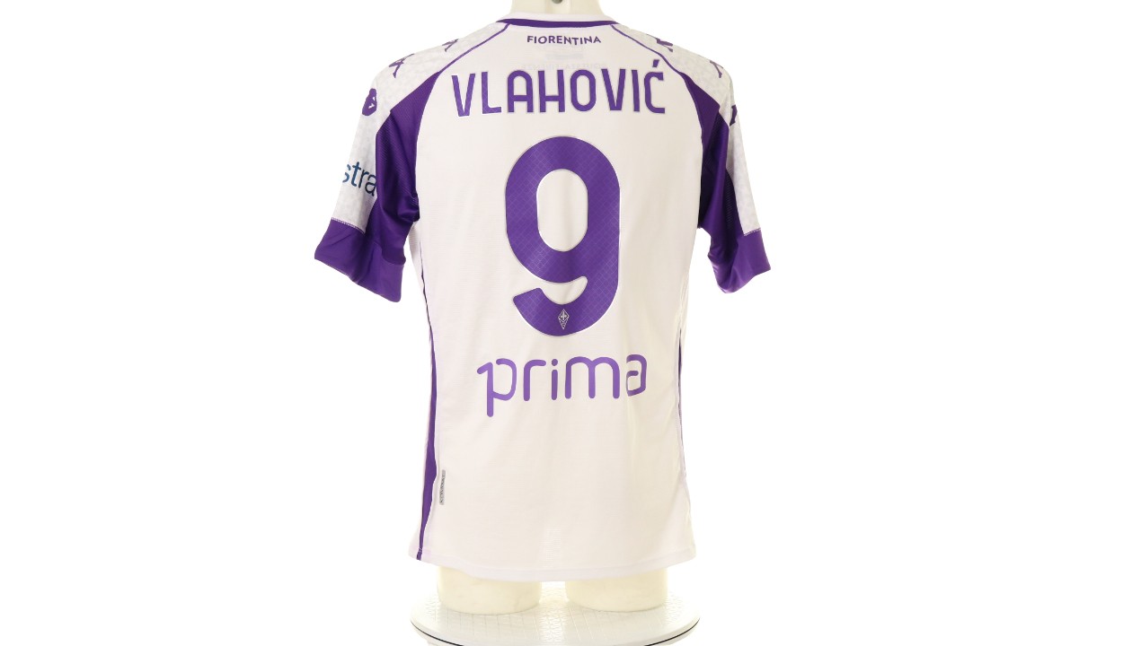 Vlahovic's Fiorentina Match Shirt, 2020/21 - CharityStars