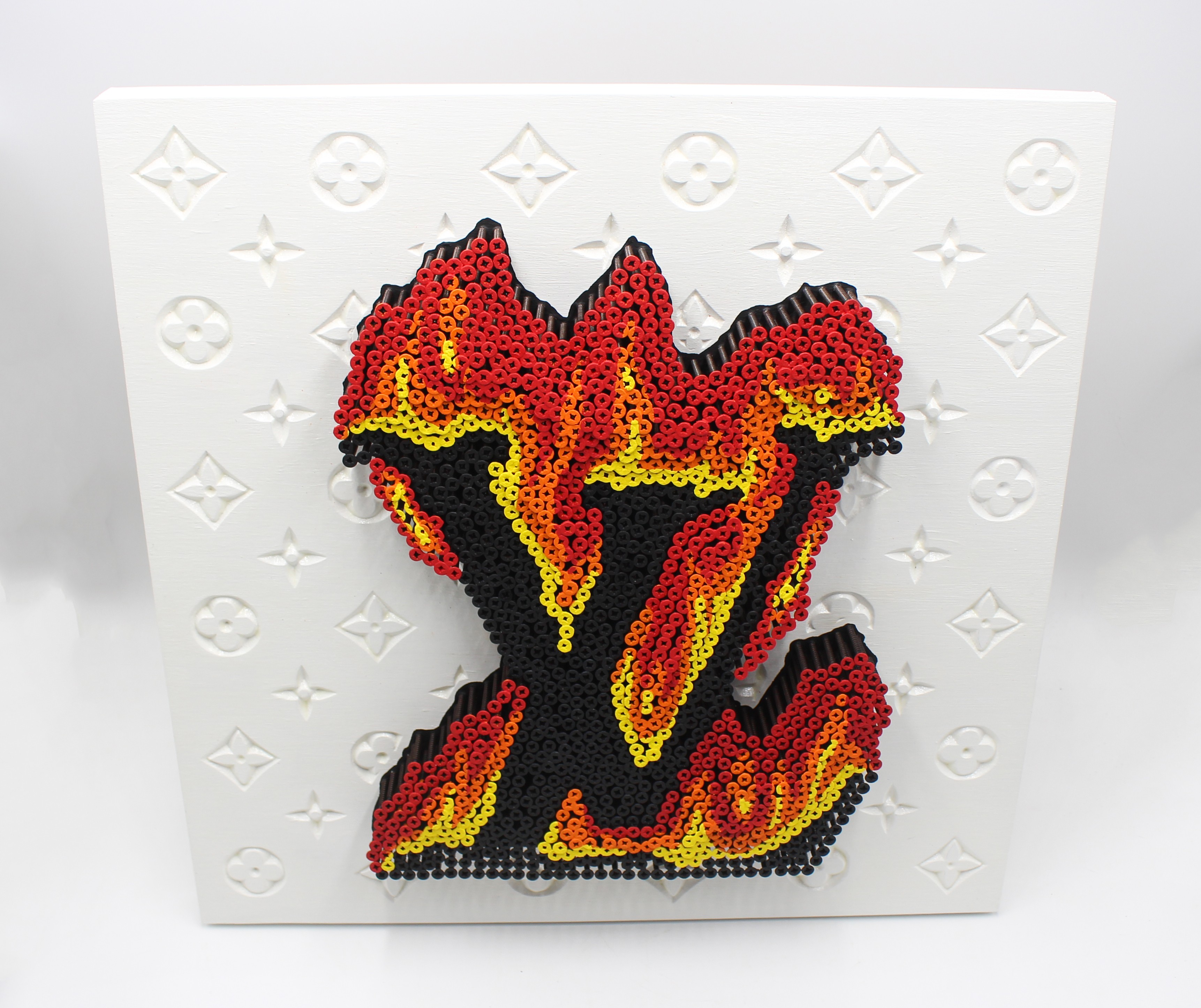Louis Vuitton on fire by Alessandro Padovan - CharityStars