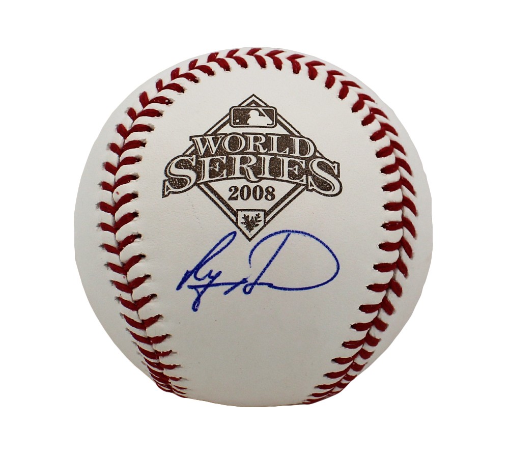 2008 World Series MLB Baseball Signed by Ryan Howard - CharityStars