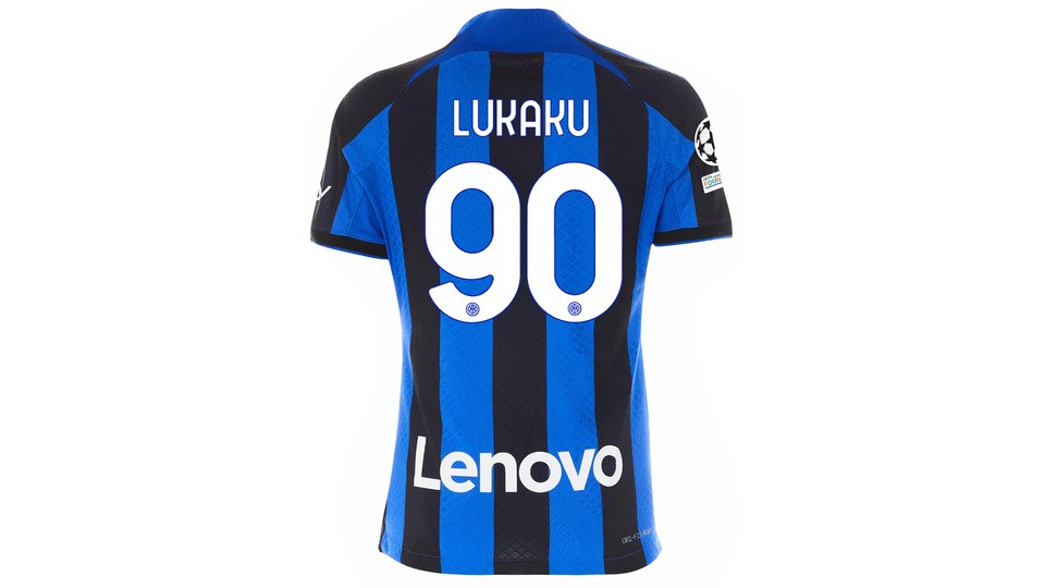 Lukaku's Inter Milan 2022/23 Shirt, Signed with Personalized