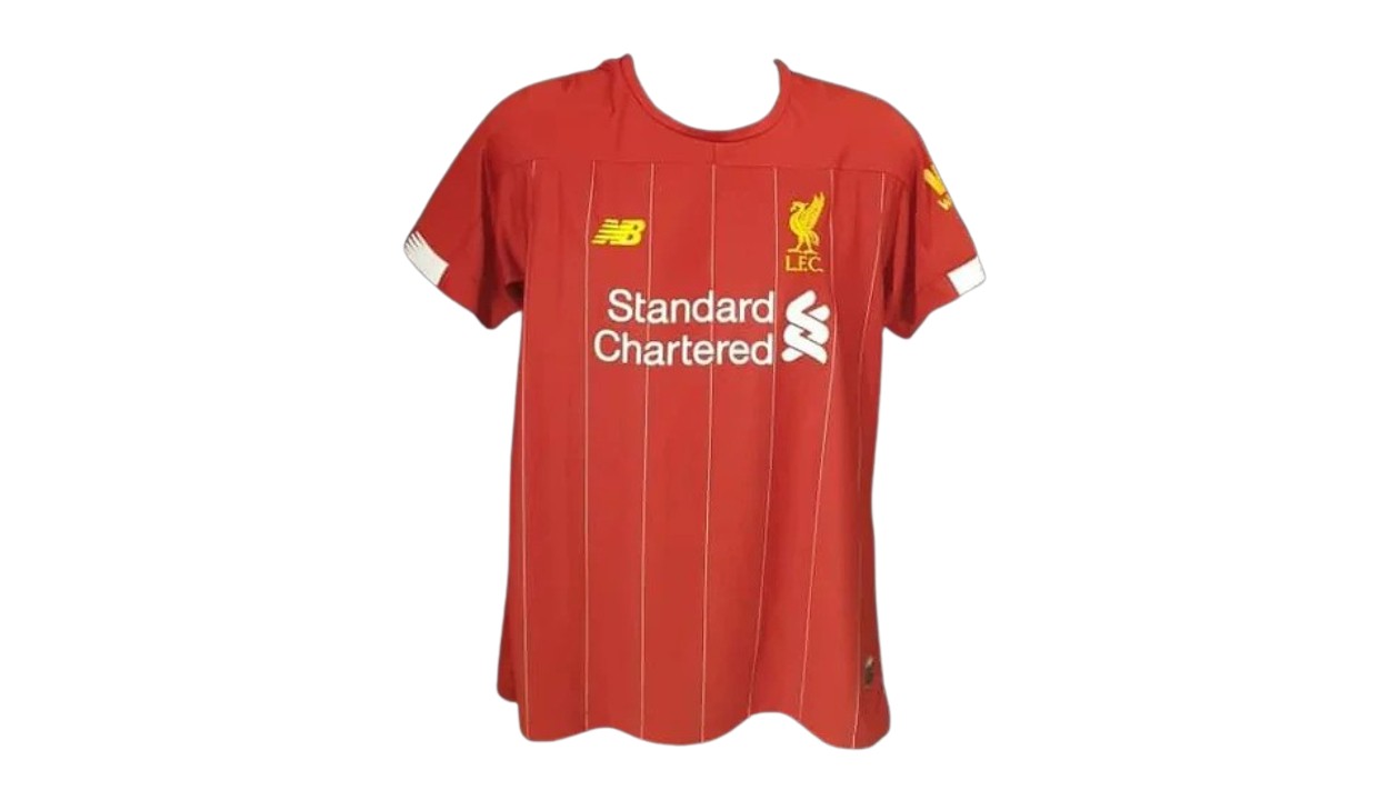 Liverpool FC 2019-2020 EPL Champions Team Signed Jersey - Salah