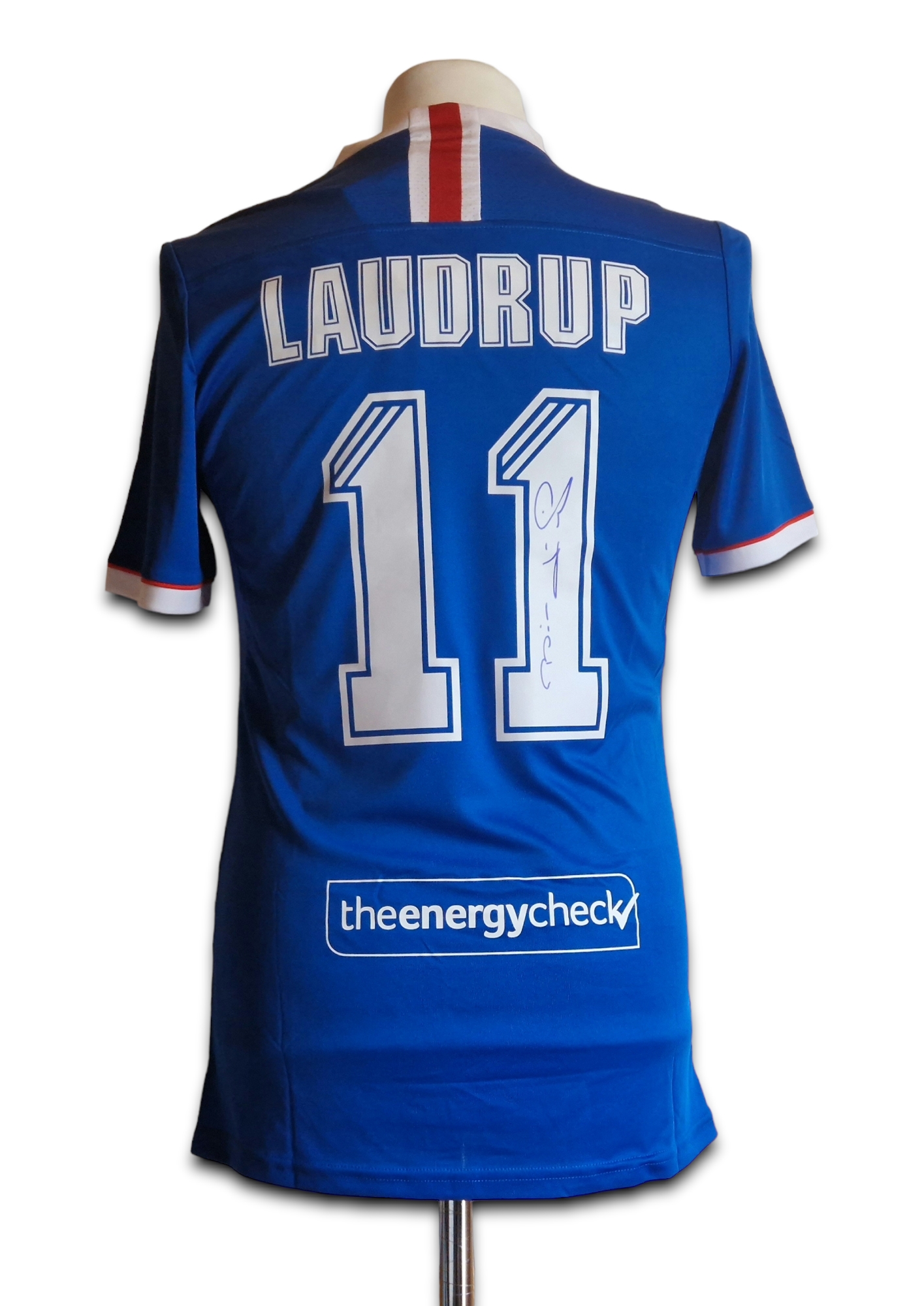 Brian Laudrup signed Rangers 1998 shirt - All Star Signings