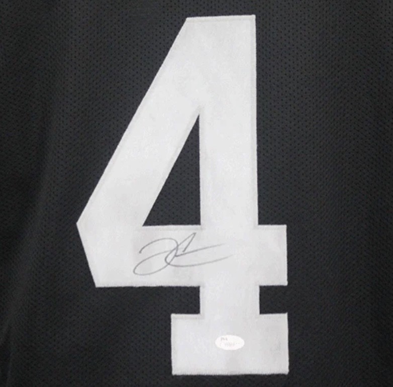 Derek Carr Signed Football Jersey - CharityStars