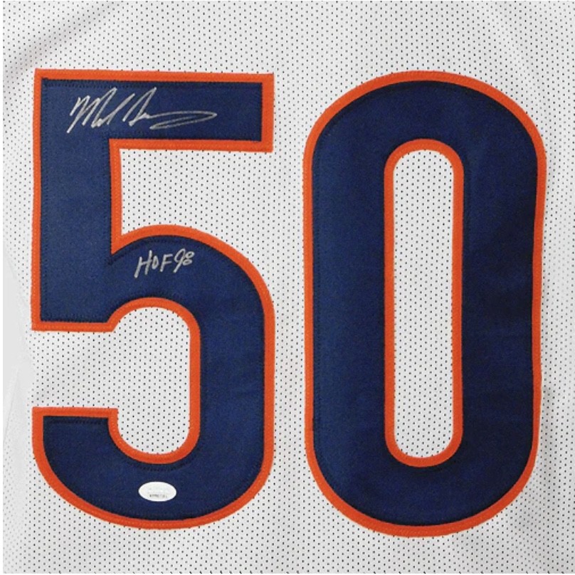 Mike Singletary's Official Chicago Bears Signed Jersey - CharityStars