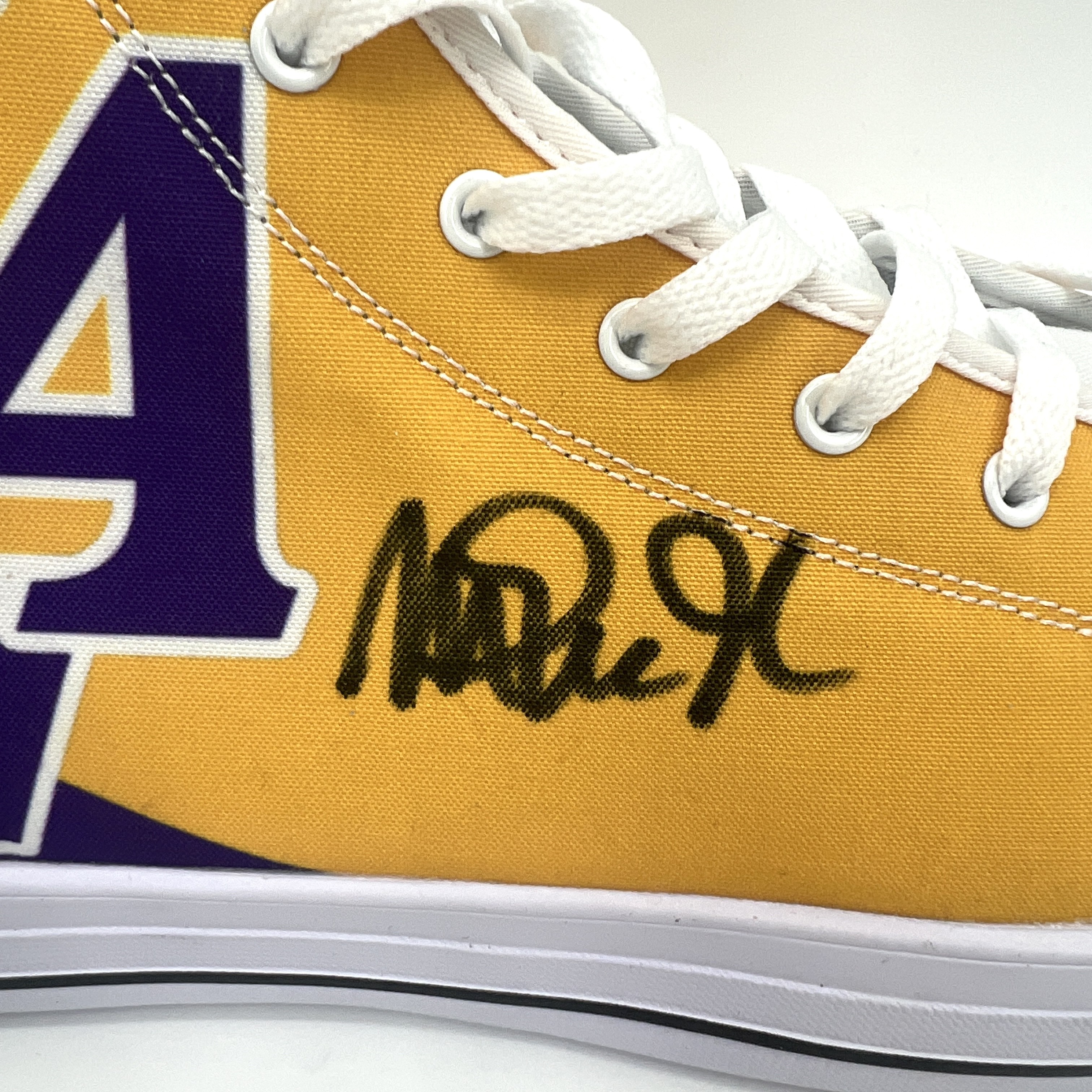 Magic Johnson Signed Converse Shoe in Display Case - CharityStars
