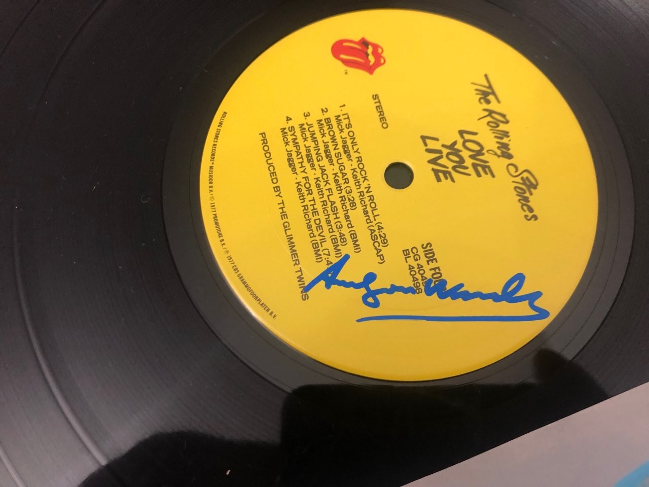 Vinile Love You Live autografato dai Rolling Stones - CharityStars