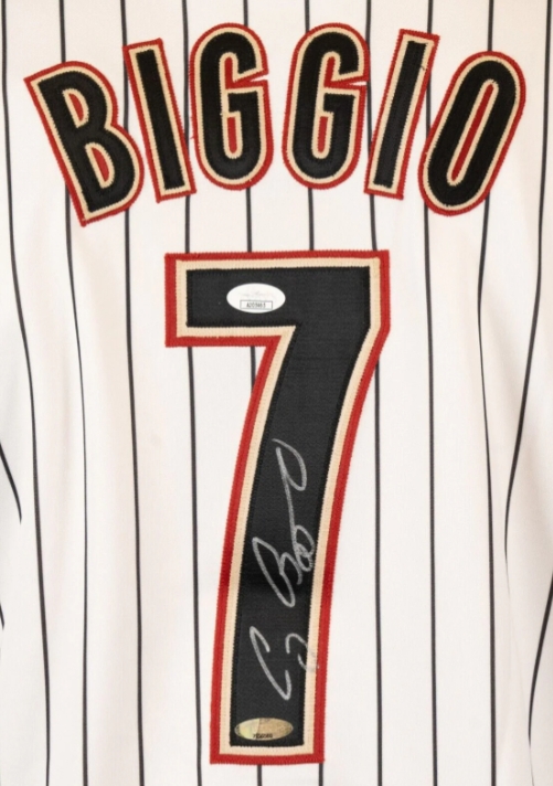 Craig Biggio Houston Astros Signed Autographed Custom White #7 Jersey –